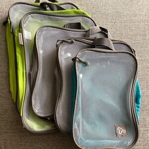 Travelon Toiletry Bags Set of 5 - Lime, Teal, Gray